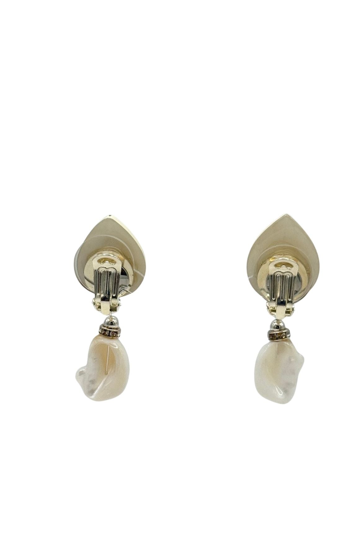 BOUCLES D'OREILLES CLIP NACRE ET COQUILLAGE
