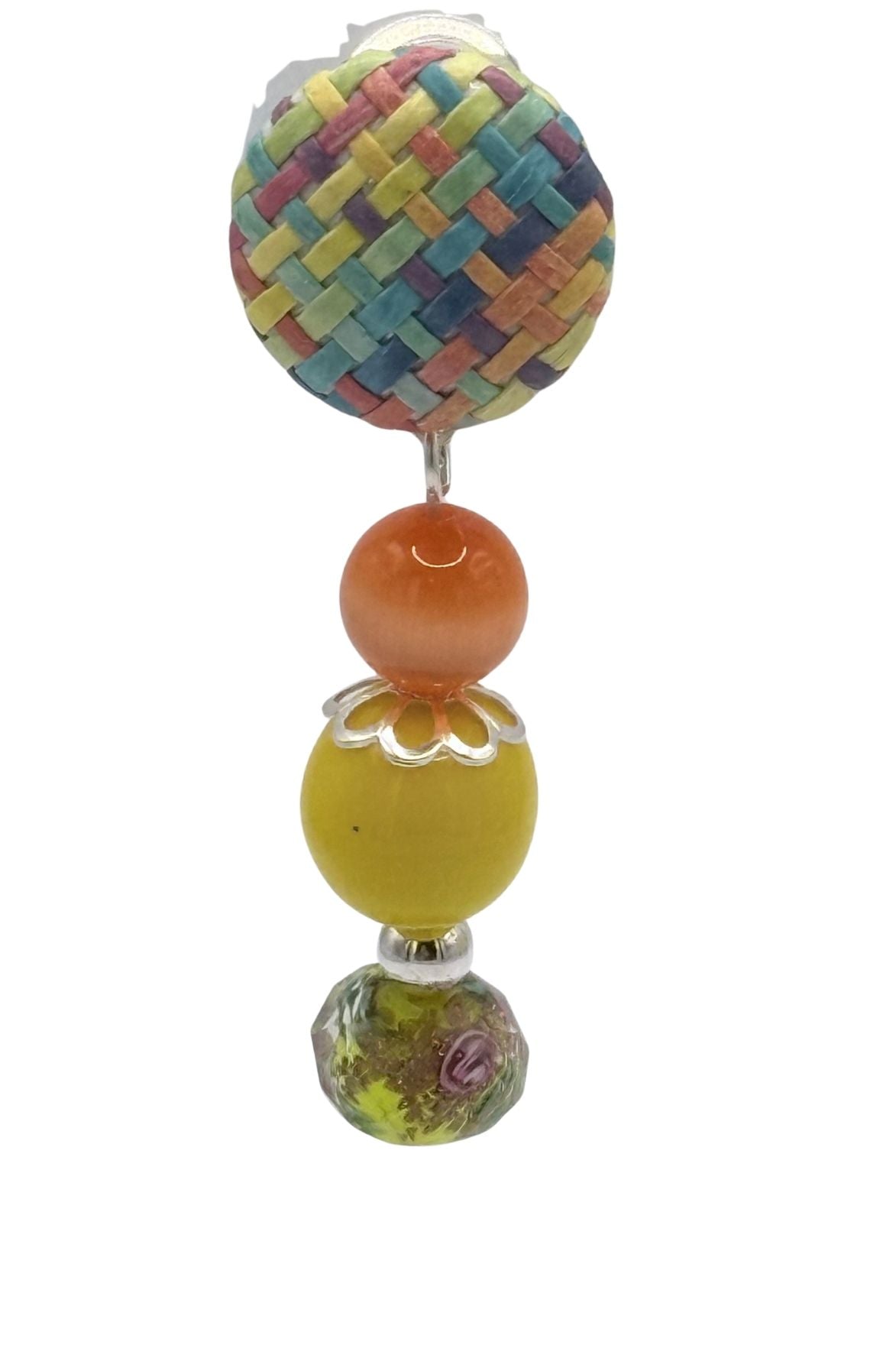 BOUCLES D'OREILLES CLIPS MULTICOLORES