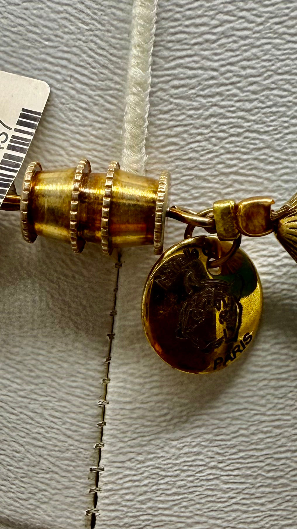 COLLIER EN TURQUOISES ET PERLES VERMEIL ET CRISTAL DE ROCHE