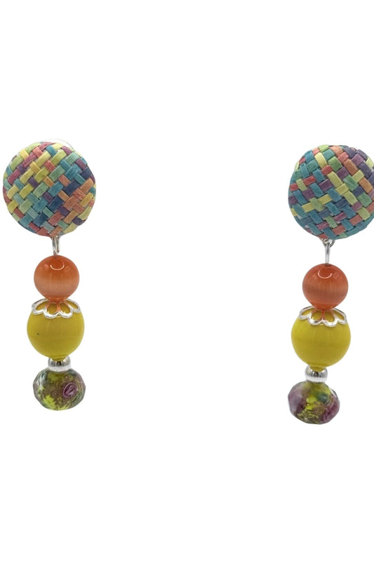 BOUCLES D'OREILLES CLIPS MULTICOLORES