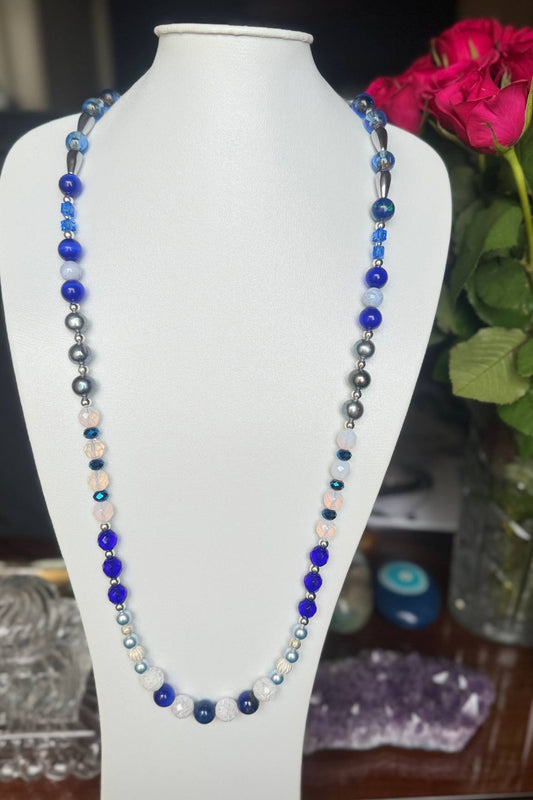 collier-sautoir-perles-cobalt-bleu-perlesd'eaudouce-gris-cristalderoche-blanc-facette-argent-925