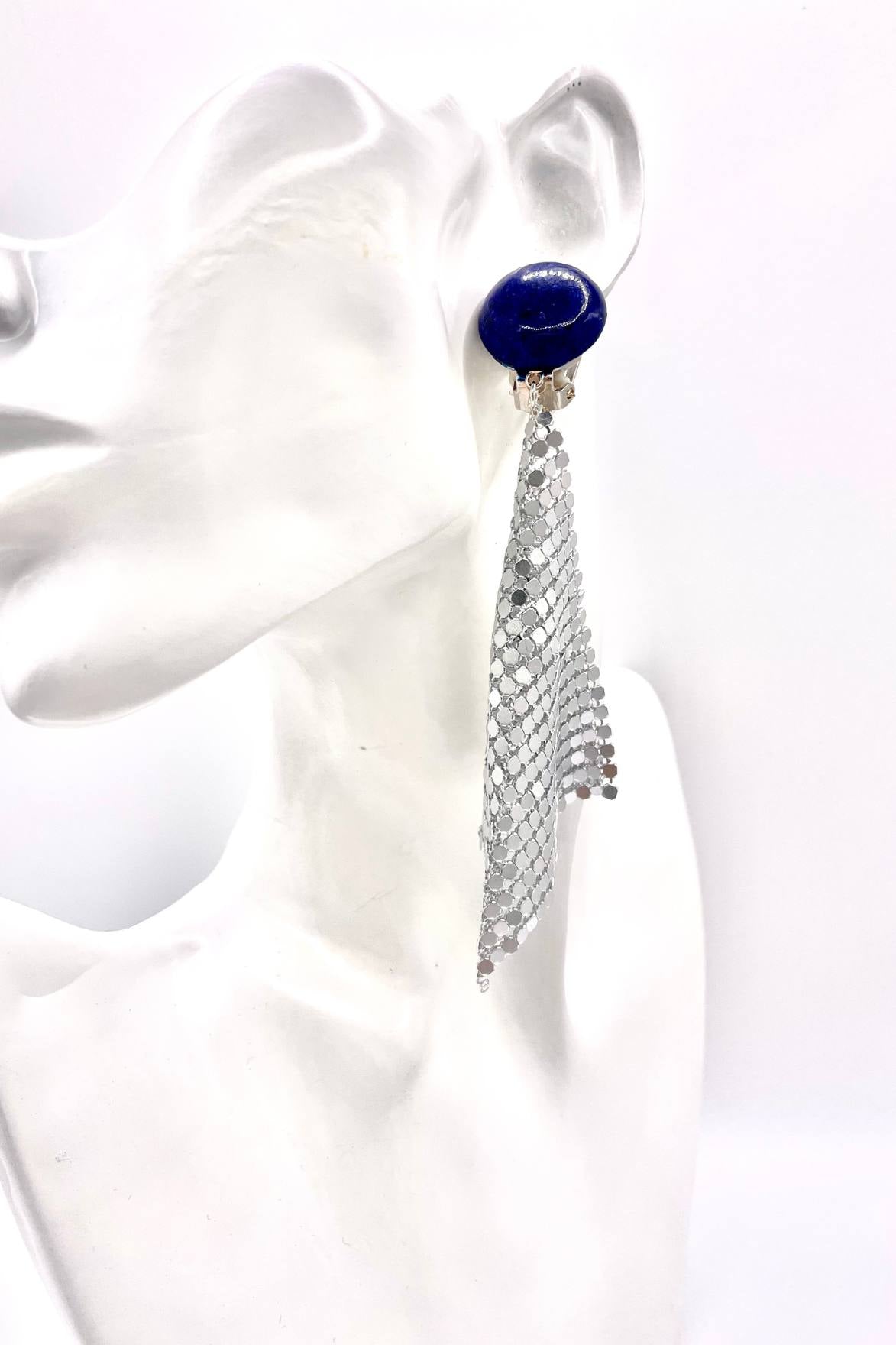 clips-lapis-lazuli-metal-drape-cote-de-maille-leger-mode-longues