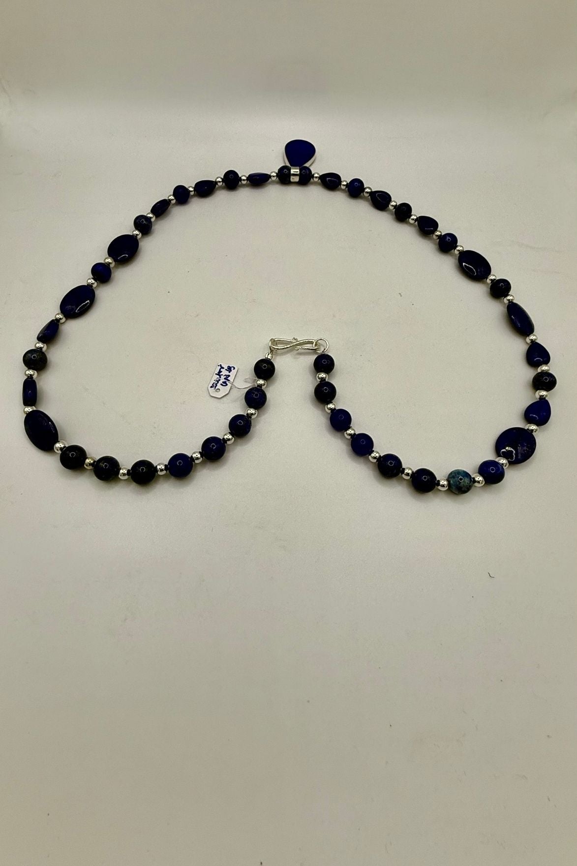 Pendentif Argent 925 Et Lapis-lazuli Goutte - Style Sobre, Neuf Avec étiquette