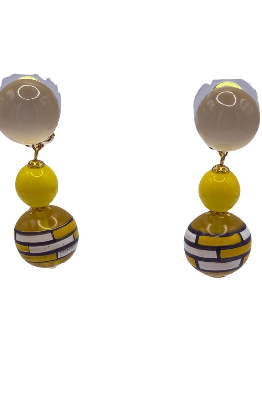 Boucles d'oreilles clips pierre de lune