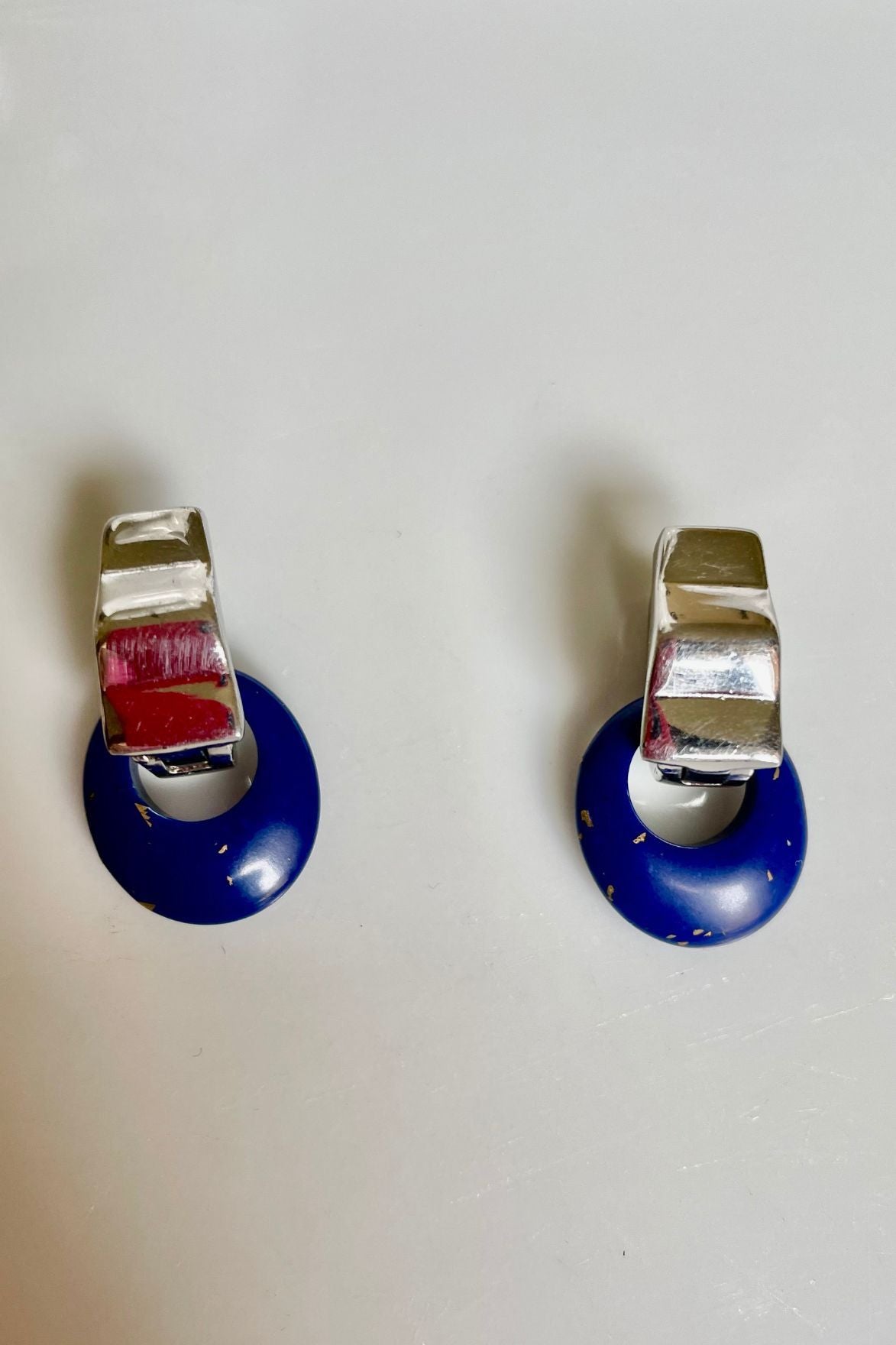 Boucles d'oreilles en argent et lapis lazuli